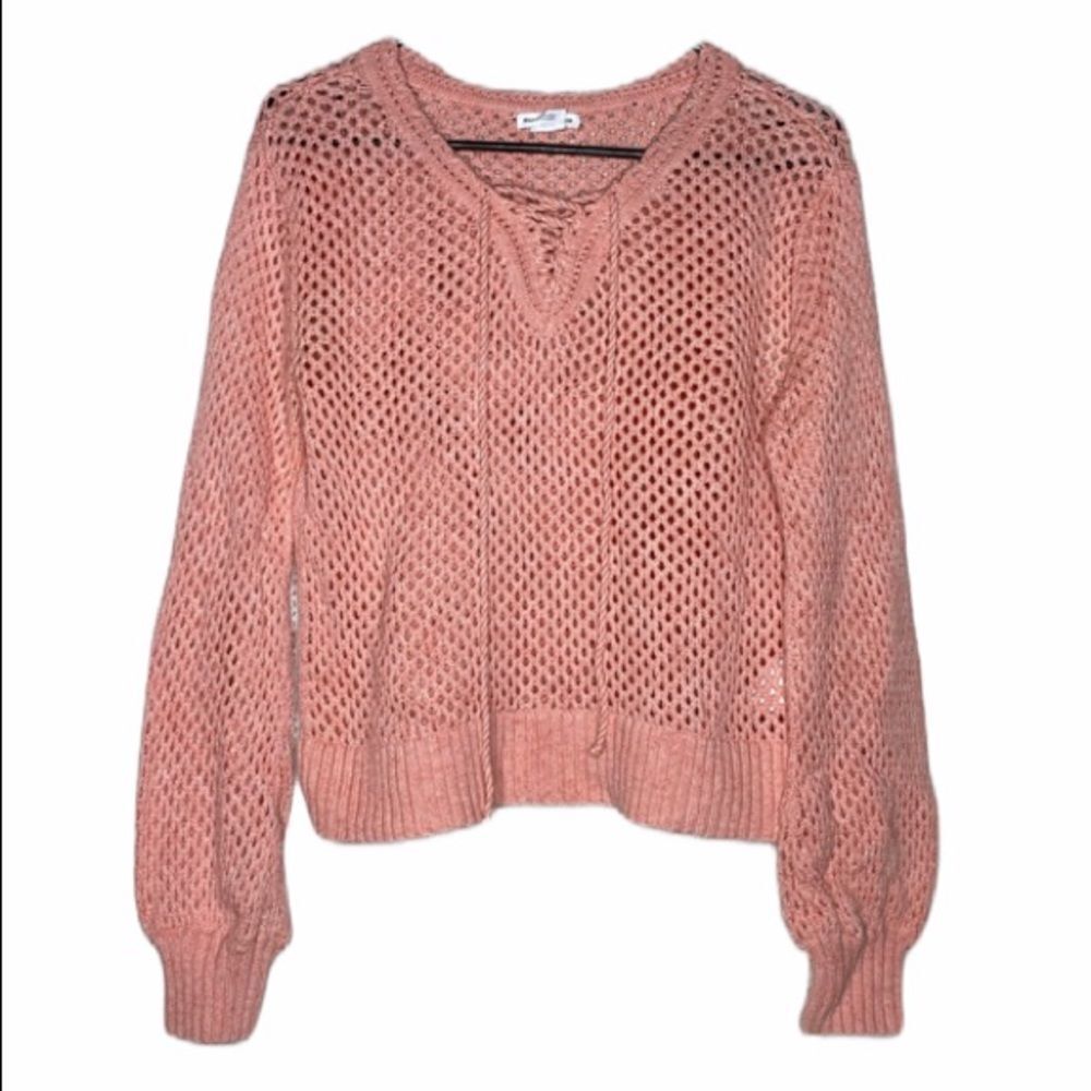Club Monaco‎ Cotton Fishnet Sweater
